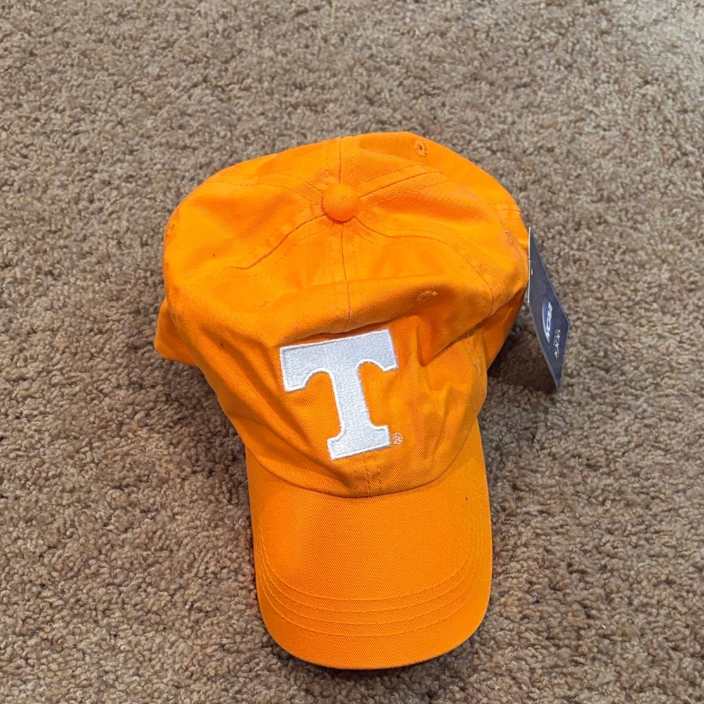 NWT NCAA Bright Orange Cap with White Logo